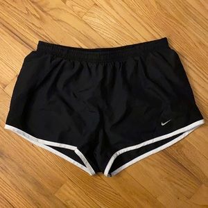 Black Nike tempo shorts